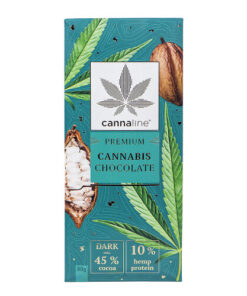 cannaline Premium Cannabis Dark Chocolate with hemp protein