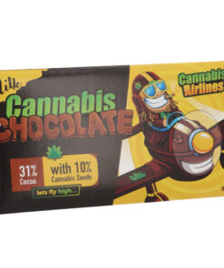 Cannabis Airlines Milk Chocolate with Cannabis Sativa L. seeds