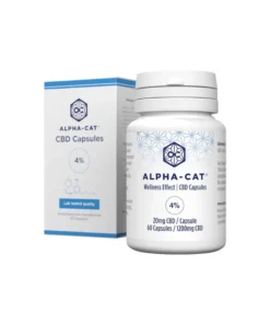 Alpha-CAT | 20mg CBD Capsules (4%)