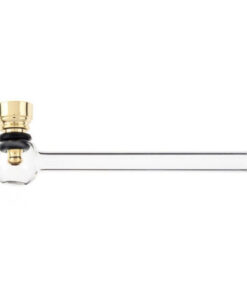 Glass pipe gold | 12.5 cm