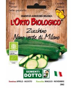 L’Orto Biologico - Zucchino Nano Verde Milano
