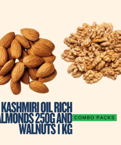 Kashmir Online Store | Combo Pack of Kashmiri Oil Rich Almonds 250g and Walnuts 1 kg