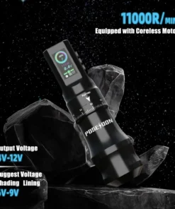The Extract Zone | POSEIDON Tattoo Pen Wireless con Corsa Regolabile (1800mAh)